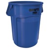 RCP2620GRA - Brute Refuse Container, Round, Plastic, 20 Gal, Gray