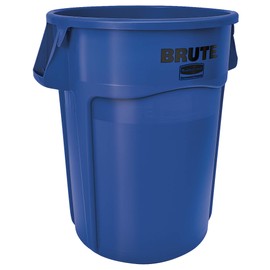 RCP2620GRA - Brute Refuse Container, Round, Plastic, 20 Gal, Gray