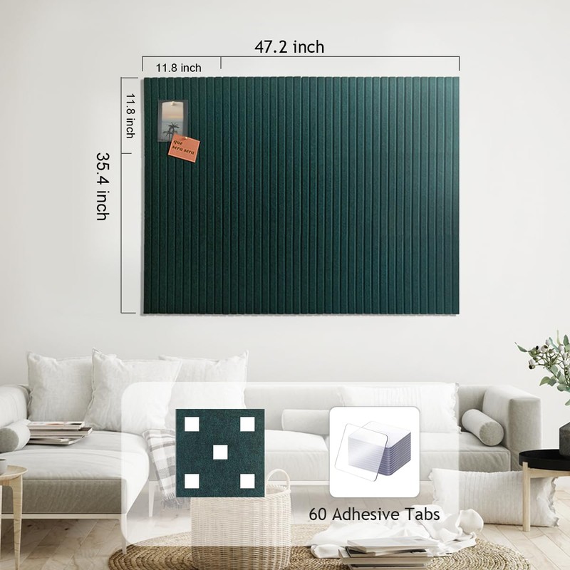 Large Cork Boards for Walls 48"x 36" - 1/2” Thick