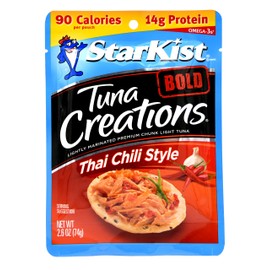 Starkist Tuna Creations, Thai Chili Style, Single Serve 2.6-Ounce Pouch (Pack of 4)