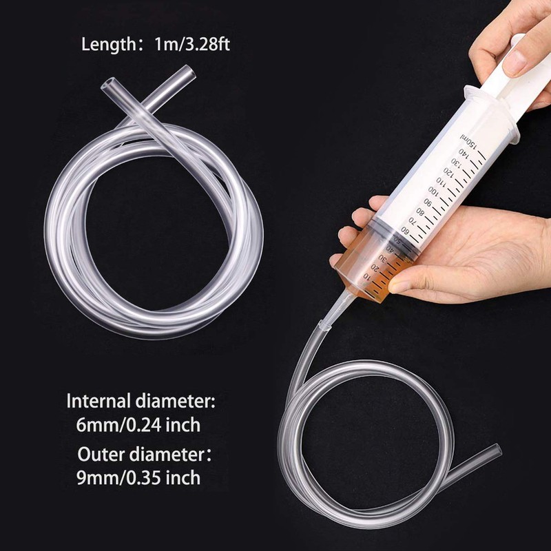 Acehome Disposable Syringe 150ml Large Syringe Set for Experiments, Industrial