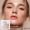 9 Colours Jutqut Glitter Eyeshadow Palette, Sparkling Eyeshadow Palette Shimmer,