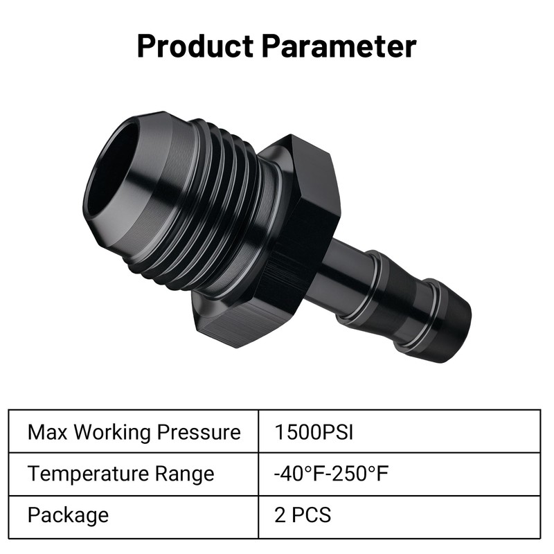 EVIL ENERGY 8AN Male to 5/16" Barb Push on Fitting