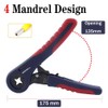 Yangoutool Herramienta de prensado de virolas: AWG 28-7, crimpadora de