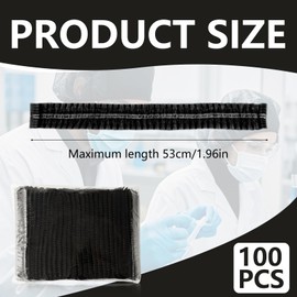 Premium Hair Nets for Food Service and Kitchen Use - Hygienic and Comfortable Hairnet, One Size Fits All - Pack of 100