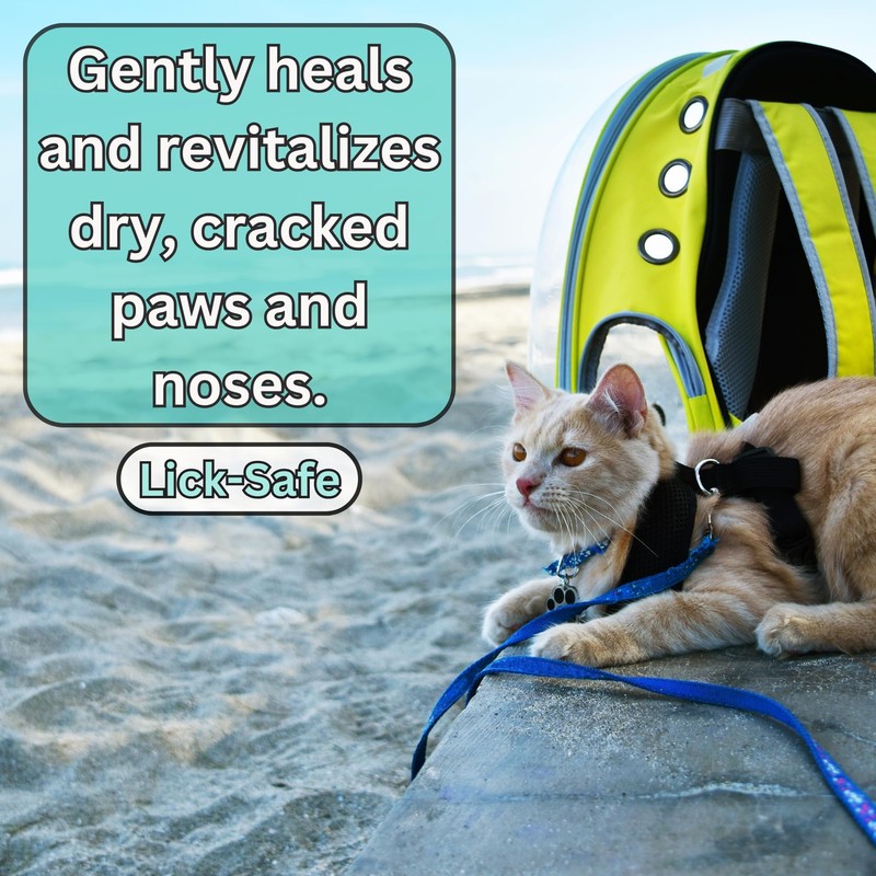 Lick-Safe Organic Paw & Nose Balm for Dogs, Cats &