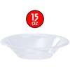 KingZak Clear Solid Color Premium Heavy Weight Plastic Soup Bowl