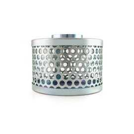 QWORK 2" Round Hole Suction Strainer Filter for Pumps, Steel Plated Thread Size 2 Inch, Reduces Solids Entering Pump