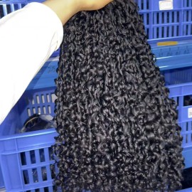 14a Grade Human Hair Bundles Bone Straight Original Burmese Curly Human Hair Wigs Bundles Supplierstyle: 1, color: 1 bundle pixie curly, Stretched Length: 12 inches