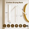 Deasolin Clothes Drying Rack, Laundry Room Wall Mounted Retractable Clothes