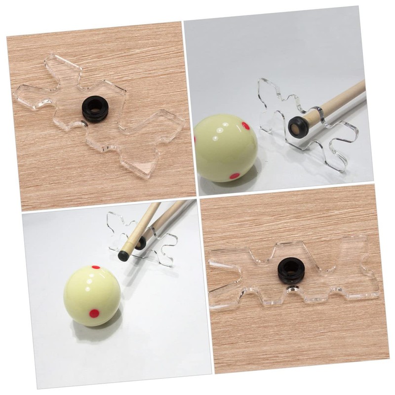 Toddmomy 2pcs Plastic Pool Cue Bridge Head Wall Shelf Brackets,