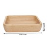 Wood Salad Bowl Square Thicked Simple Food Rice Salad Bowl