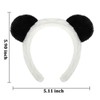 GAFATORY 5Pcs Panda Ears Headbands for Women Plush Headbands Cute