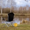 Relaxdays Secchio Pieghevole da Campeggio Folding Bin Camping 15 L