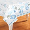 Blue Elephant Boy Baby Shower Plastic Tablecloth, 84" x 54"