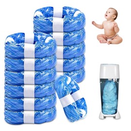 PARPAT Nappy Bin Refill Cassettes, Pack of 12, Nappy Bin, Refill Film, Sealing, Toughness, 4.5 m Nappy Bucket, Odour-Proof, Compatible with Most Nappy Pails, for Litter Locker Refill Cassette