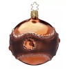 Inge-Glas Manufaktur Inge Glas Ball 9 cm Metal Wave bright copper 1-350-15German NEW w/FREE Gift Box