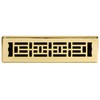 Decor Grates AJH212 2-inch by 12-inch Oriental Floor Register, Polished