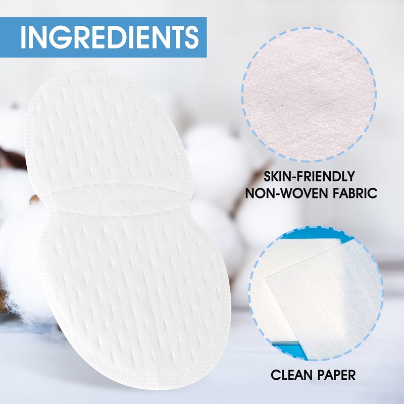 Armpit Underarm Sweat Pads for Men & Women, Non Visible