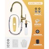 WOWOW Kitchen Faucets with Pull Down Sprayer, Gold Kitchen Faucet