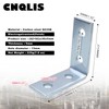 CNQLIS 10 Pcs 2 Hole L Shaped 90 Degree Angle