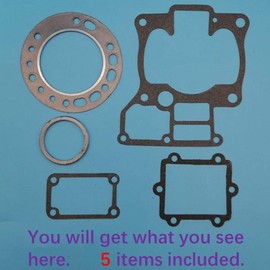 Tuzliufi Complete Rebuild Head Top Bottom End Engine Gasket Set Kit Compatible with Suzuki Quadracer LT250R LT250 R LT 250R 250 1987 1988 1989 1990 1991 1992 New Z485