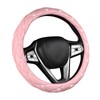 DXNQ Bling Crystal Steering Wheel Cover, 15 Inch Soft Leather