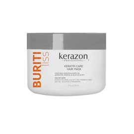 Buriti Liss - Mascarilla antiencrespamiento para el cuidado del cabello (queratina, 236 ml)