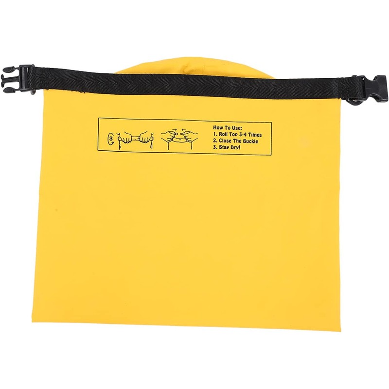 Bediffer Bolsa Seca Impermeable de 20L, Ligera, Amarilla, para Canotaje,
