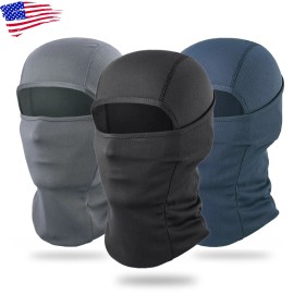 Unbranded Balaclava Face Mask UV Protection Ski Sun Hood Tactical Masks for Men Women - Coffee-1