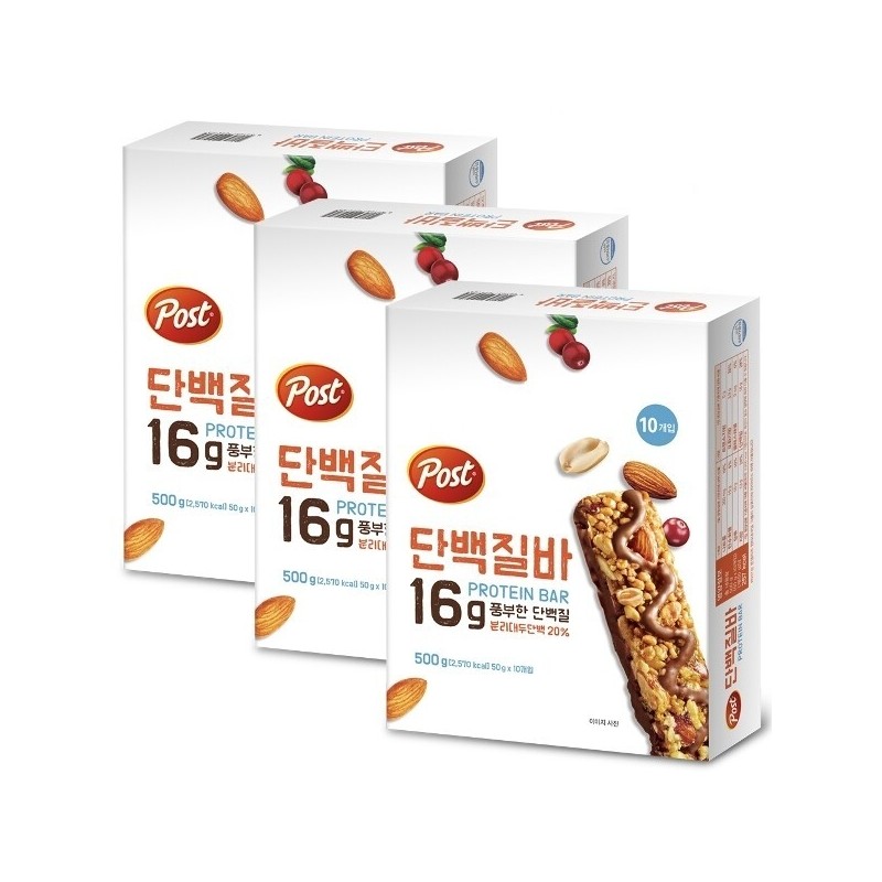 Post Protein Bar 500g x 3 / 포스트 단백질바 500g
