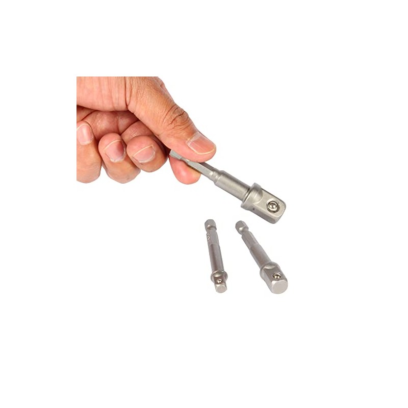 Mikel's JADT-3 Juego de Adaptadores de Dados para Taladro, 3