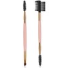 Eyebrow Brush and Comb Set, 2Pcs Eye Duo Brow Brush,