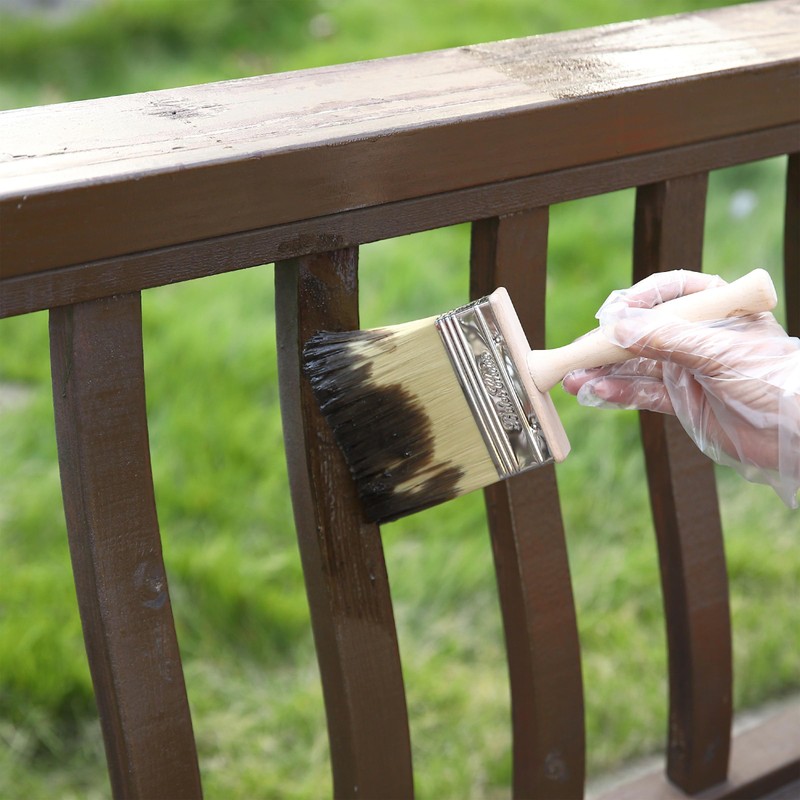 Bates- Deck Stain Brush, 5 Inch, 2 Pack, Wooden Handle,