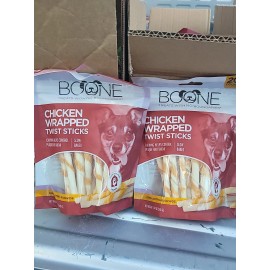 Boone Chicken Wrap Twist Dog  Treats  2 Bags Free Shipping 6/26