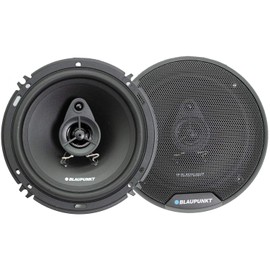 BLAUPUNKT BPS-E653 6.5" 3-Way Car Speakers 80W with Enhanced Clarity - Efficient Design, Durable Build, Easy Installation – Pair Bundle with Gravity Magnet Phone Holder