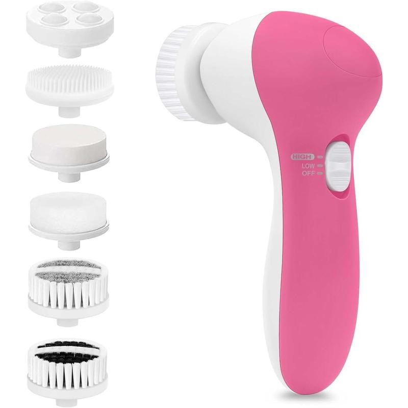 Facial Cleansing Brush Face Scrubber: Electric Face Spin Cleanser Brushes