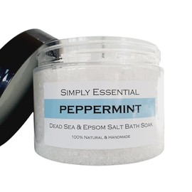 Simply Essential Peppermint Dead Sea & Epsom Large Bath Salts Body & Foot soak 500g