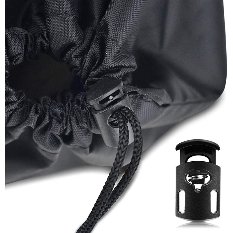 Spring Cord Stoppers, 10 Pieces, Barrel Shape, Plastic Cord Lock,