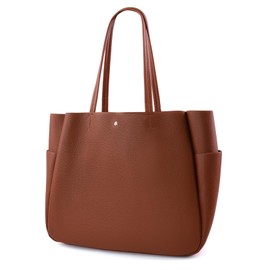 Hoylake Faux Leather Tote Bag Large Capacity Tote Bag Womens Tote Bag Purse Oversized Tote Bag Shoulder Bag for Women, Brown, Large