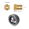 Pack of 10 8 mm Brass Hexagonal Shaft Coupling Motor