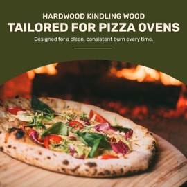 Green Olive Firewood Kindling Wood Sicks – Kiln-Dried, Clean Burning & Low Moisture Firewood for High-Heat Pizza Ovens – 2kg Biodegradable Box