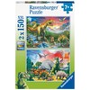 Ravensburger Puzzle 80563 Dinosaur Puzzle 2 x 150 Pieces for
