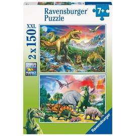 Ravensburger Puzzle 80563 Dinosaur Puzzle 2 x 150 Pieces for Children from 7 Years