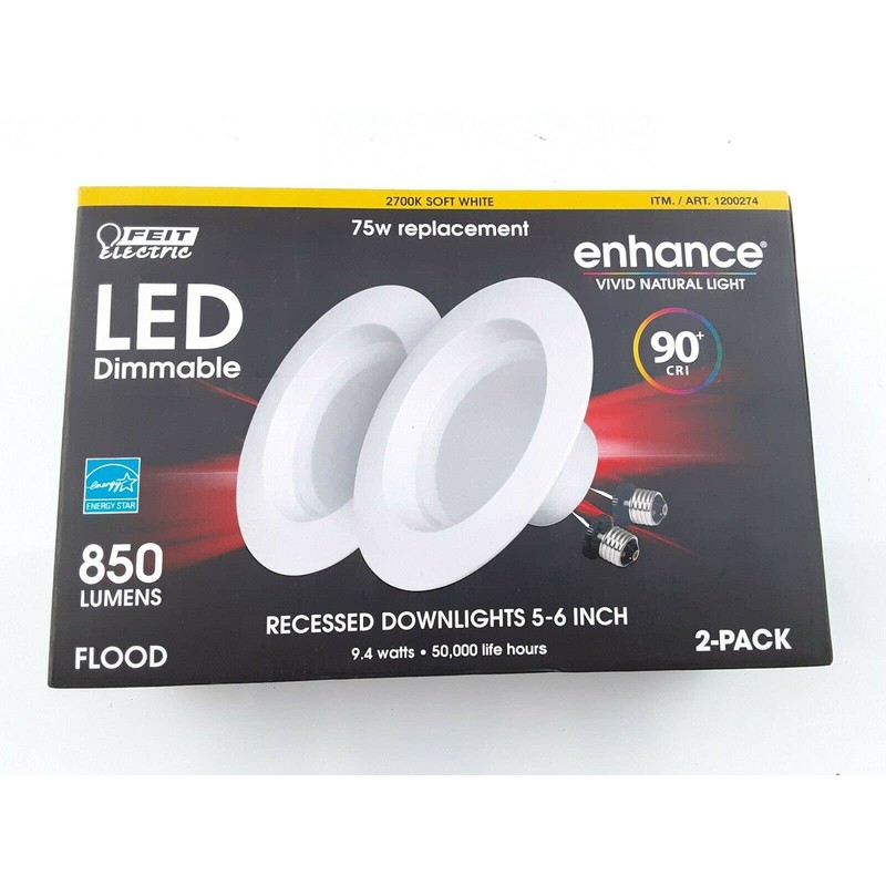 Feit Enhance 90+ CRI 75W Replacement Dimmable 2700K Soft White