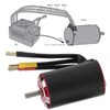 V2 3660 3200KV 4 Pole Supersonic Brushless Sensor Motor with