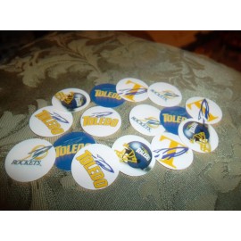 Unbranded Pre Cut One Inch TOLEDO FREE SHIP - 15 Bottle Cap Images