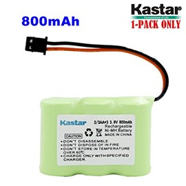 Kastar 1-P 2/3AA 3.6V 800mAh MSM Ni-MH Rechargeable Battery for Panasonic KX-TCM410 KX-A36 P-P301 Sony SPP-72/AQ25/AQ600 1-528-376-31 BP-T16/T185 Toshiba FF-675 FT-6203 TRB-5000 XC-315/330/600