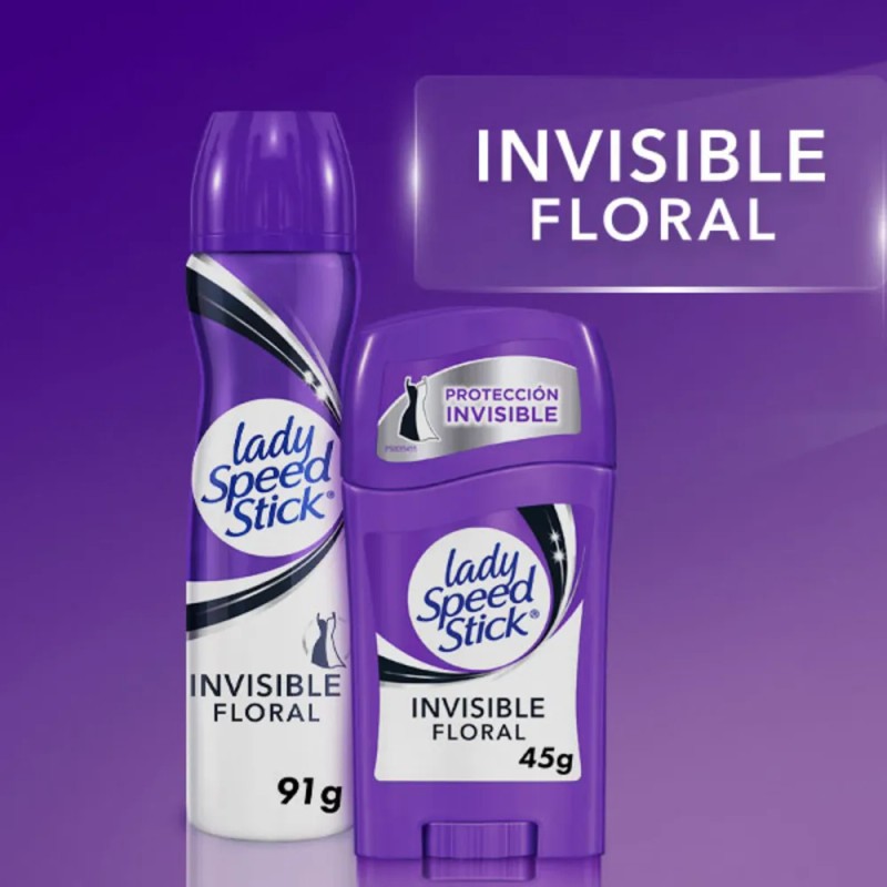 Desodorante en barra Lady Speed Stick Invisible Floral 45g