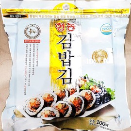Korean Cooperative Agriculture SK-HY s314078 Roasted Seaweed for Gimbap (Hyunong 100 Sheets 250g) X4